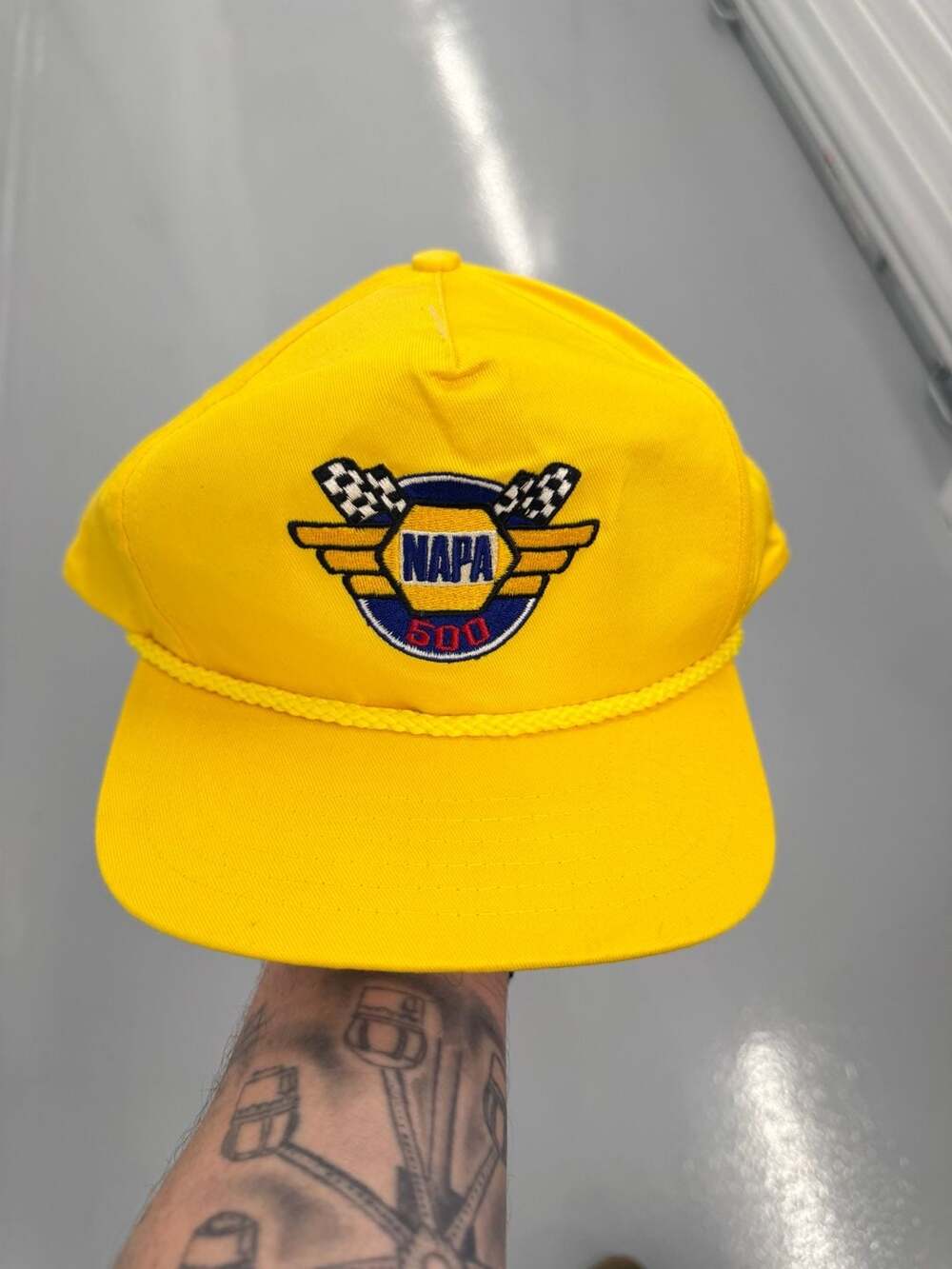 NAPA 500 T-Plus Yellow Rope Braid Adjustable Hat
